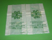 SACCHETTO BIODEGRADBILE COMPOSTABILE UNI 1369  MANICO FAGIOLO